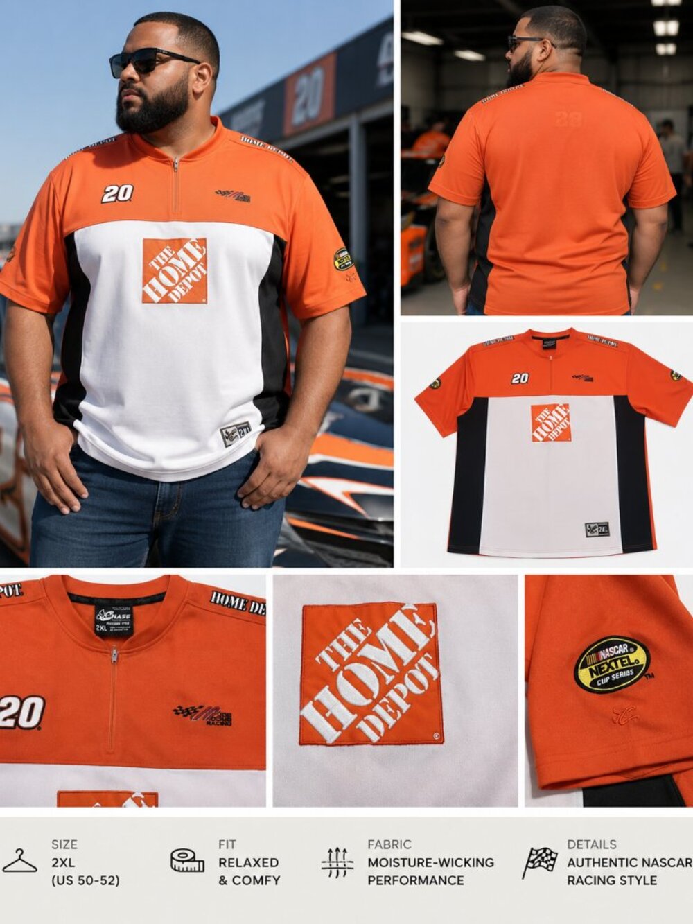 Chase Authentics Home Depot Racing Shirt 2XL